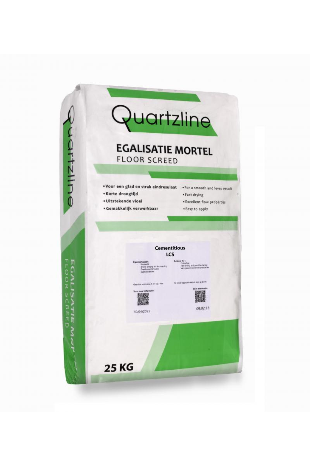 Cementitious LCS  - Quartzline Cementitious LCS is een kant-en-klare vloeibare cementgebonden mortel voor het maken van dekvloeren.