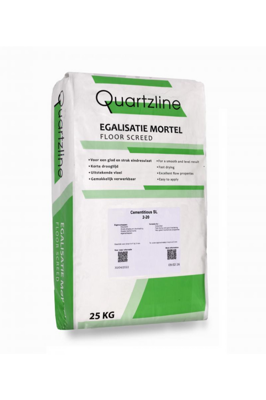 Cementitious SL Underlayment 2-20mm - Een zelf nivellerende, cementeuze, minerale gietmassa.