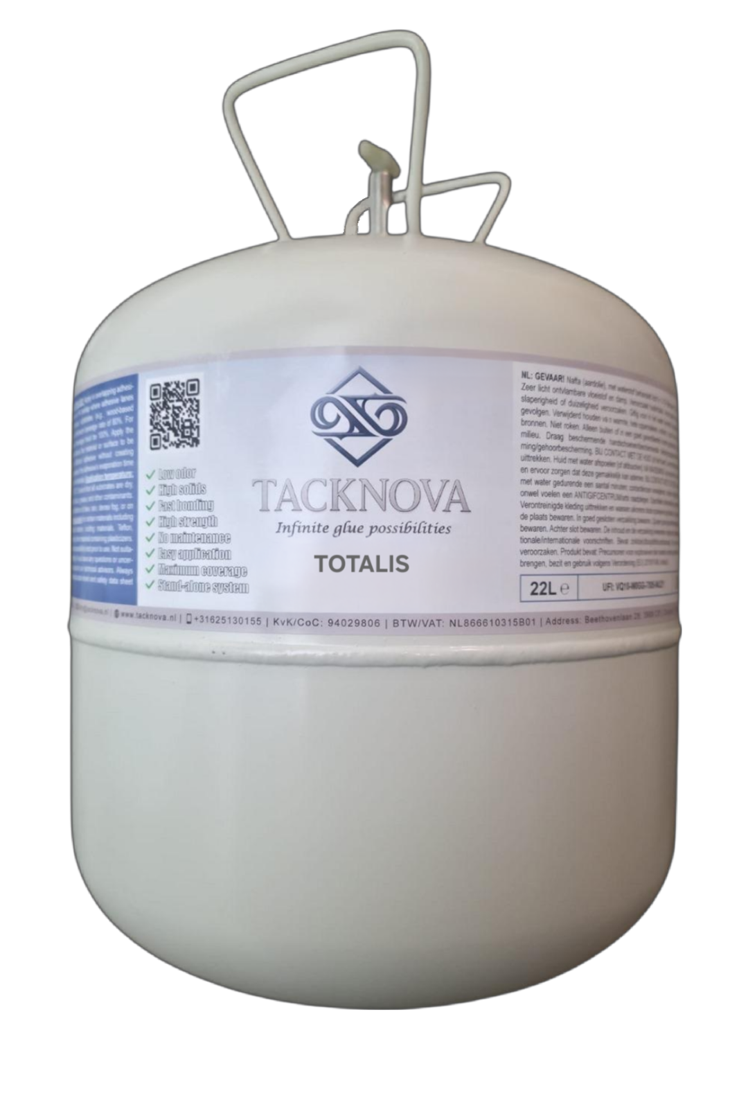 Totalis contactspray 22l lijm canister